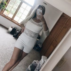 WHITE ROMPER (never been worn!!)